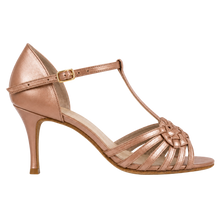 Carica l'immagine nel visualizzatore di Gallery, Scarpe da ballo latino da donna Andra T Caramello