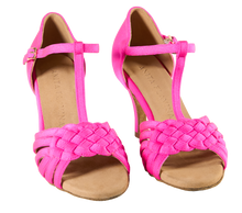 Load image into Gallery viewer, Andra T Ladies Latin Dance Shoes Pink - Anita Flavina