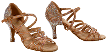 Load image into Gallery viewer, Ladies dance shoes with Swarovski enhancement: Avant Garde
