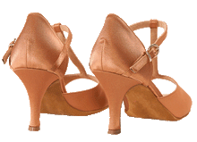Carica l'immagine nel visualizzatore di Gallery, 70mm / 2.5 inch heel-height of Esther Ladies Latin Dance Shoes