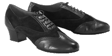 Carica l'immagine nel visualizzatore di Gallery, Sean Mens Latin Dance Shoes: Super soft real leather, suede leather uppers & cotton twill laces