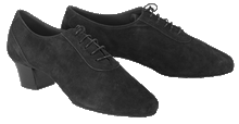 Carica l'immagine nel visualizzatore di Gallery, Pair of Sergio Suede Mens Latin Dance Shoes with cotton twill laces