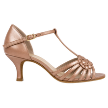 Carica l'immagine nel visualizzatore di Gallery, Scarpe da ballo latino da donna Andra T Caramello
