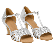 Carica l'immagine nel visualizzatore di Gallery, Scarpe da ballo latino da donna Andra T Caramello
