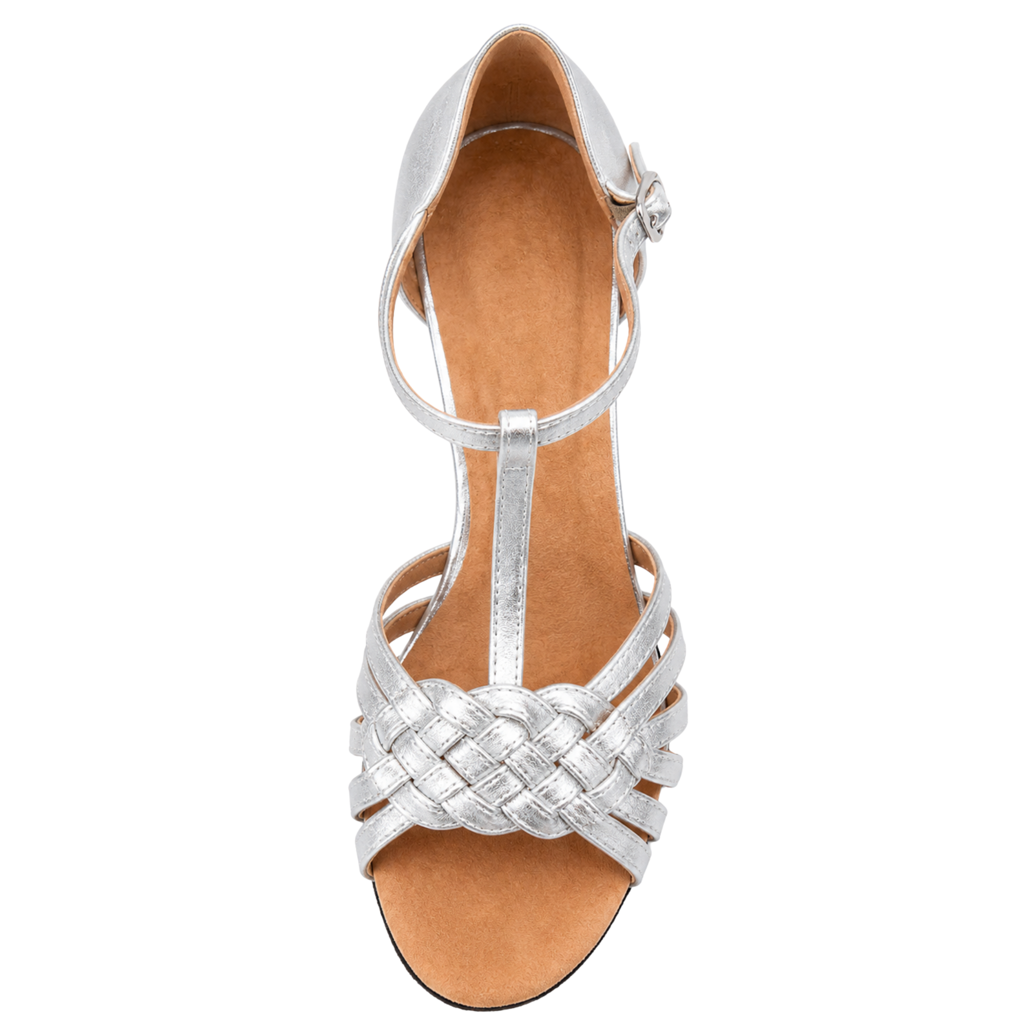 Andra T Ladies Latin Dance Shoes Silver