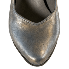 Load image into Gallery viewer, Venezia Women’s Ballroom Dance Shoes – Silver Suede Leather
