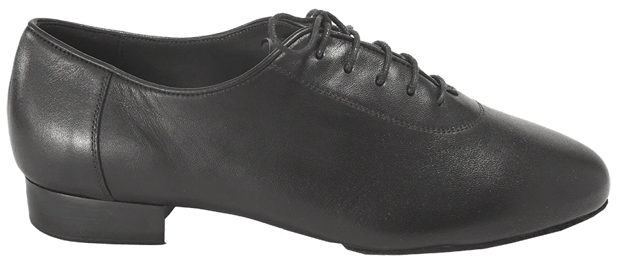 Sicily Men’s Ballroom Dance Shoes – Black Leather - Anita Flavina