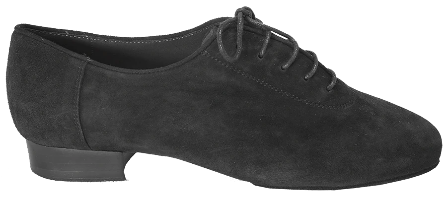Sicily Men’s Ballroom Dance Shoes – Black Suede Leather - Anita Flavina