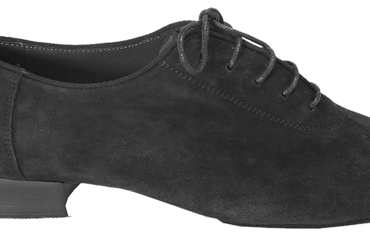 Sicily Men’s Ballroom Dance Shoes – Black Suede Leather - Anita Flavina