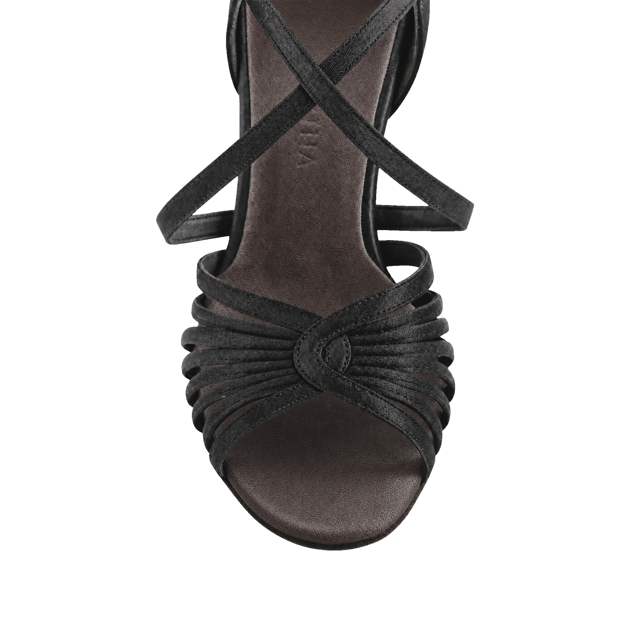 Verona Black Satin Women’s Latin Dance Shoes - Anita Flavina