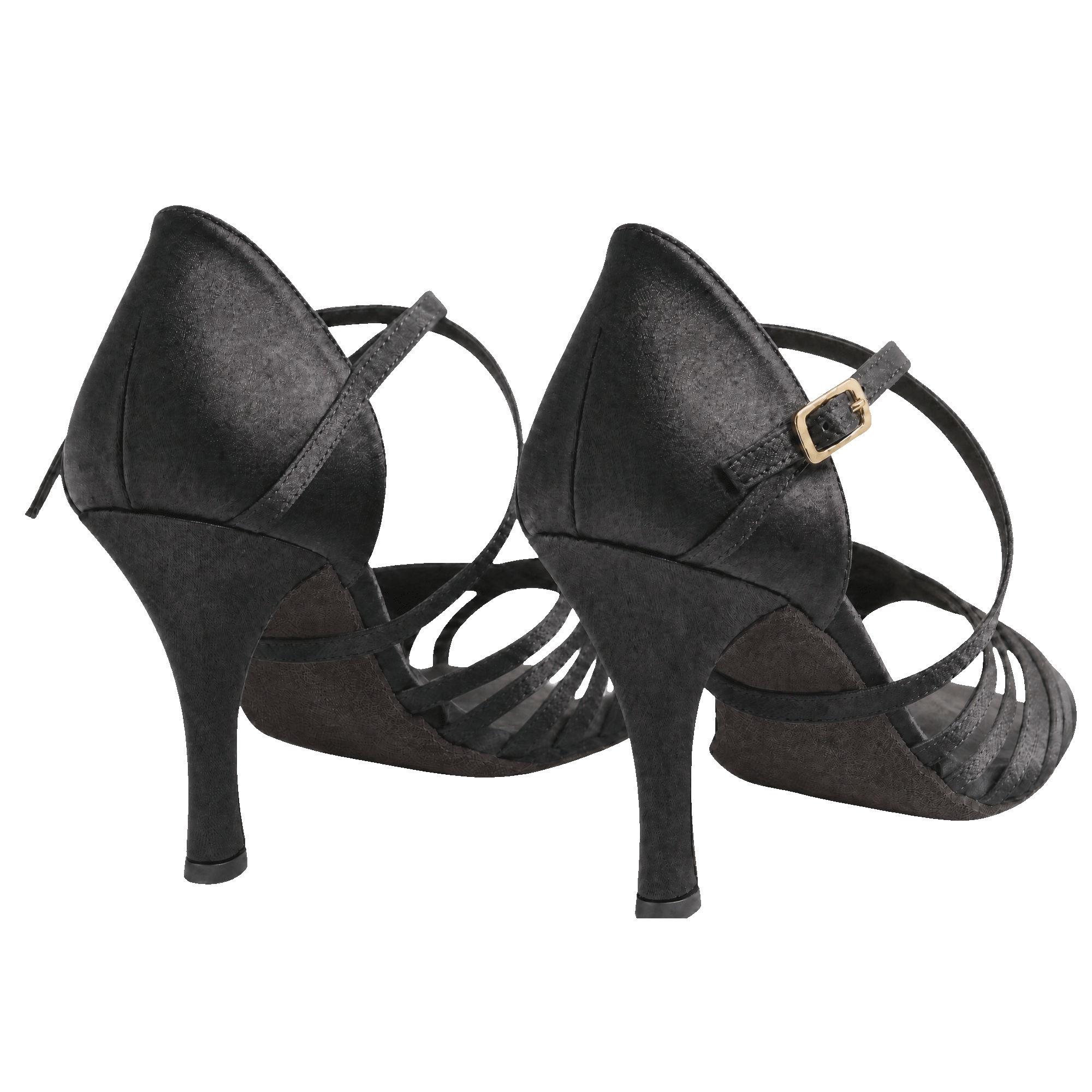 Verona Black Satin Women’s Latin Dance Shoes - Anita Flavina