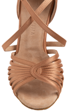 Load image into Gallery viewer, Latin dance shoes (ENERGY SATIN) with nude, satin straps &amp; &#39;ANITA FLAVINA&#39; insoles
