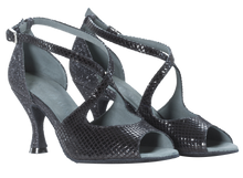 Carica l&#39;immagine nel visualizzatore di Gallery, Franca Black Social Dance Shoes - Anita Flavina
