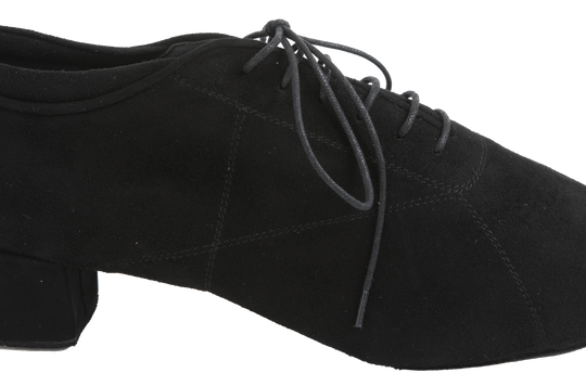 Side view of Roma Mens Latin Dance Shoes in Suede