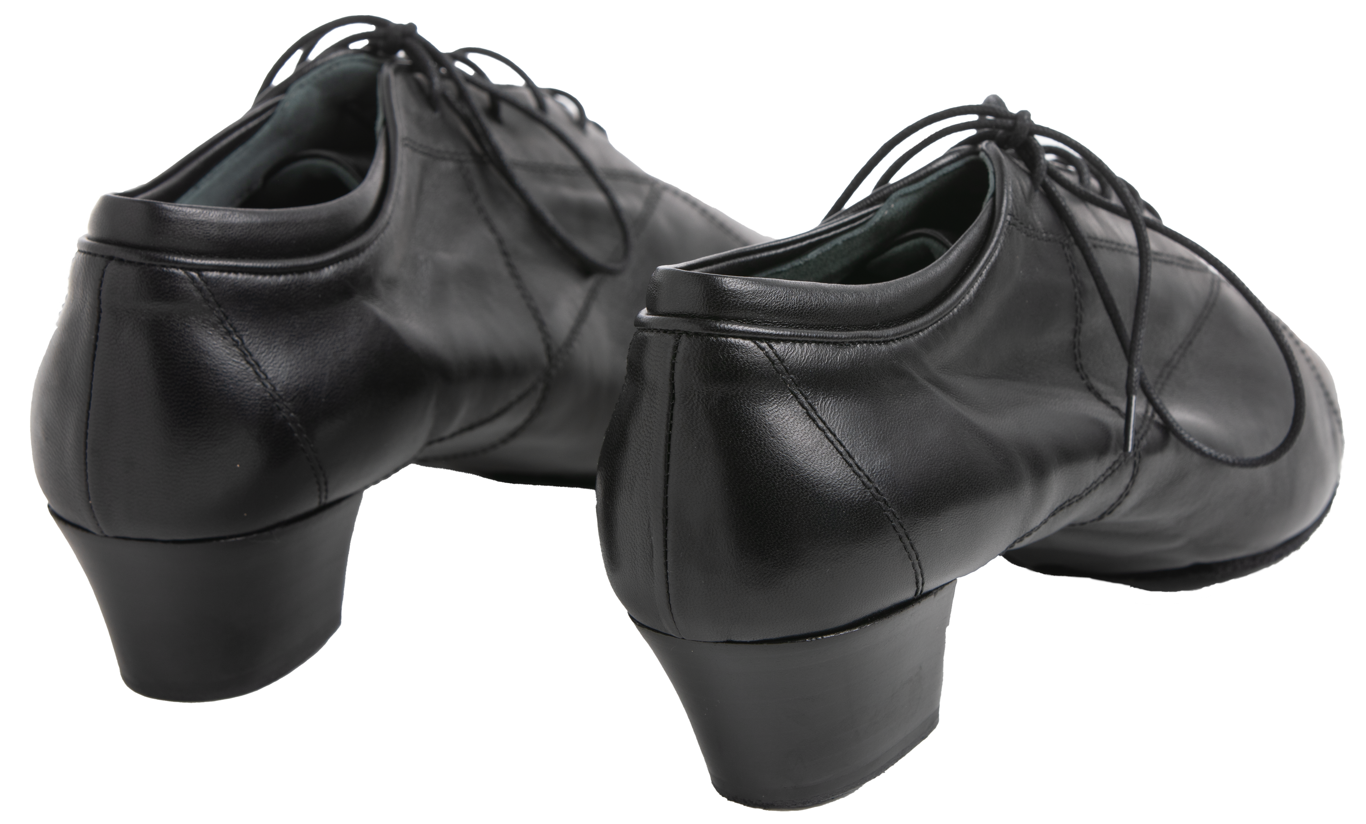 Back view of Roma Men's Latin Dance Shoes in Leather with 4.5 CM heel.