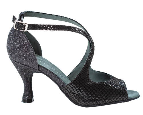 Franca Black Social Dance Shoes - Anita Flavina