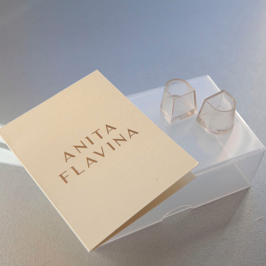 1 pair of Ladies Ballroom Shoes Heel Protectors with 'Anita Flavina' card