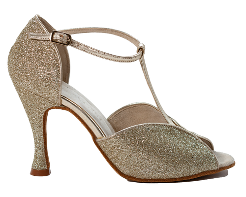 Megan Gold Ladies Social Dance Shoes - Anita Flavina