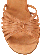 Carica l&#39;immagine nel visualizzatore di Gallery, Nadya Ladies Latin Dance Shoes with 8 thin straps &amp; open toe
