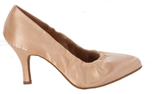 Load image into Gallery viewer, Side view of nude, satin Paola Ladies Ballroom Dance Shoes
