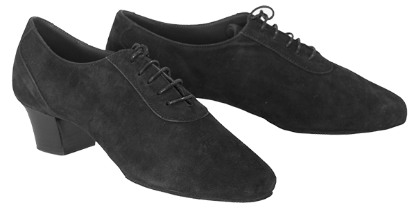 Pair of Sergio Suede Mens Latin Dance Shoes with cotton twill laces